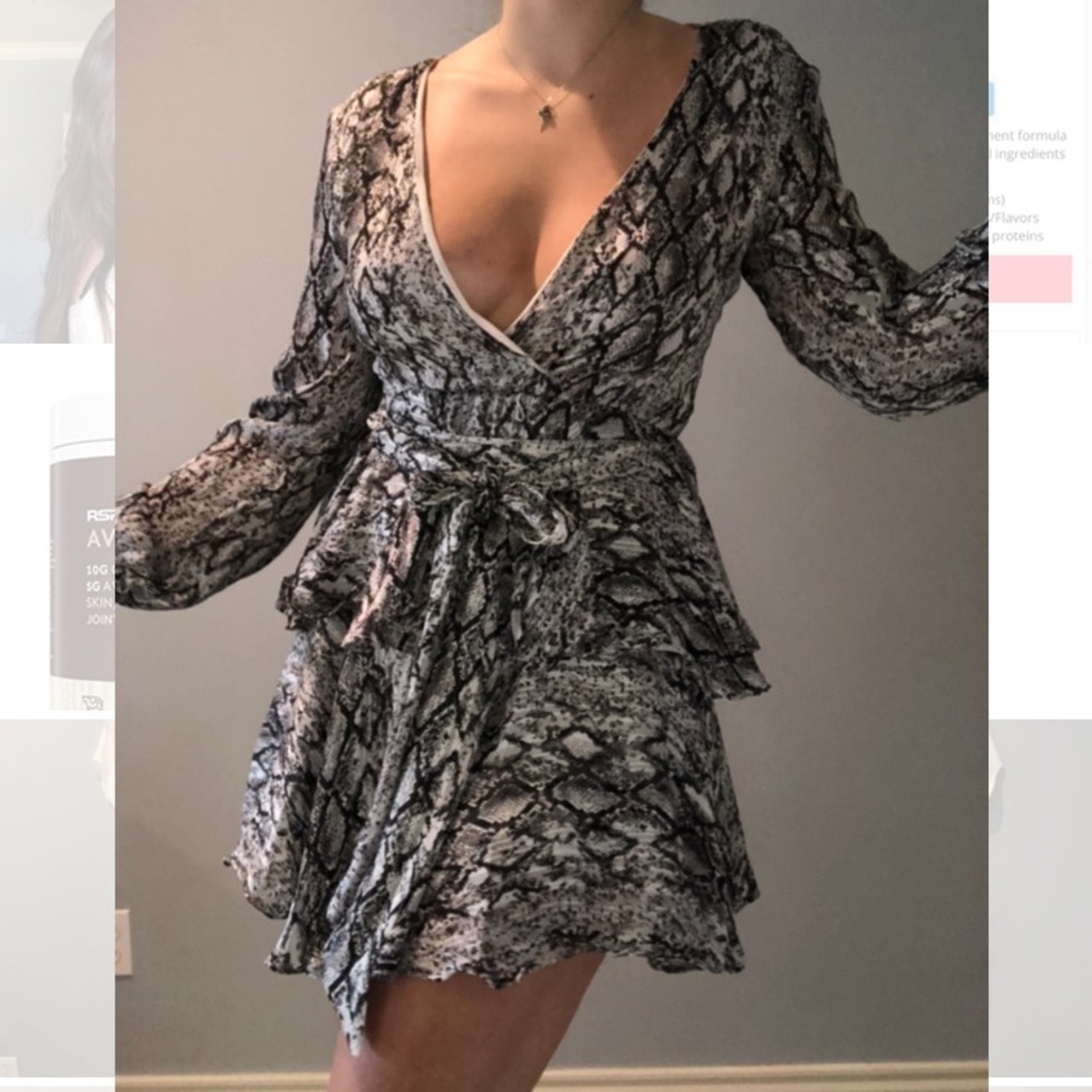 Snake skin dress